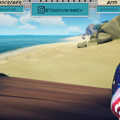L'Don the Megalodon makes an appearance on stream.